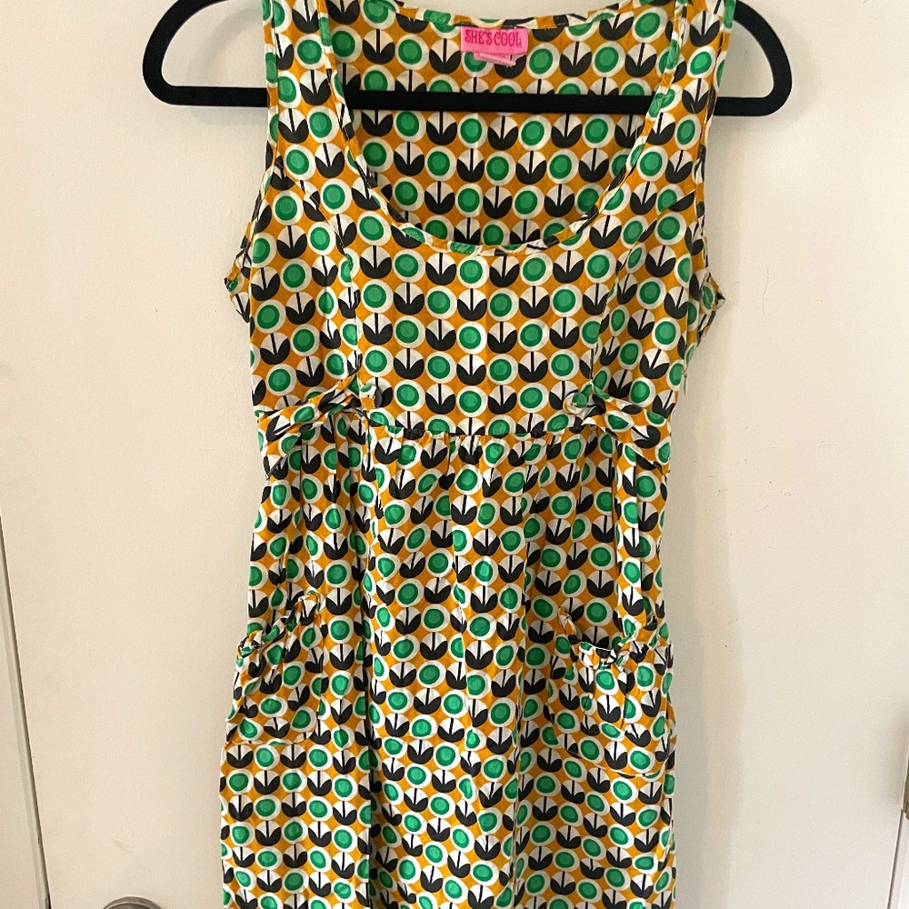 Printed Mini Dress by She's Cool size M
